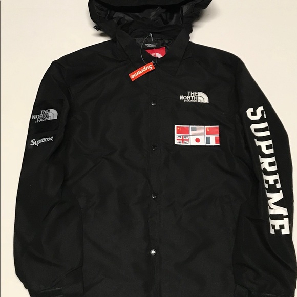 the north face x supreme map